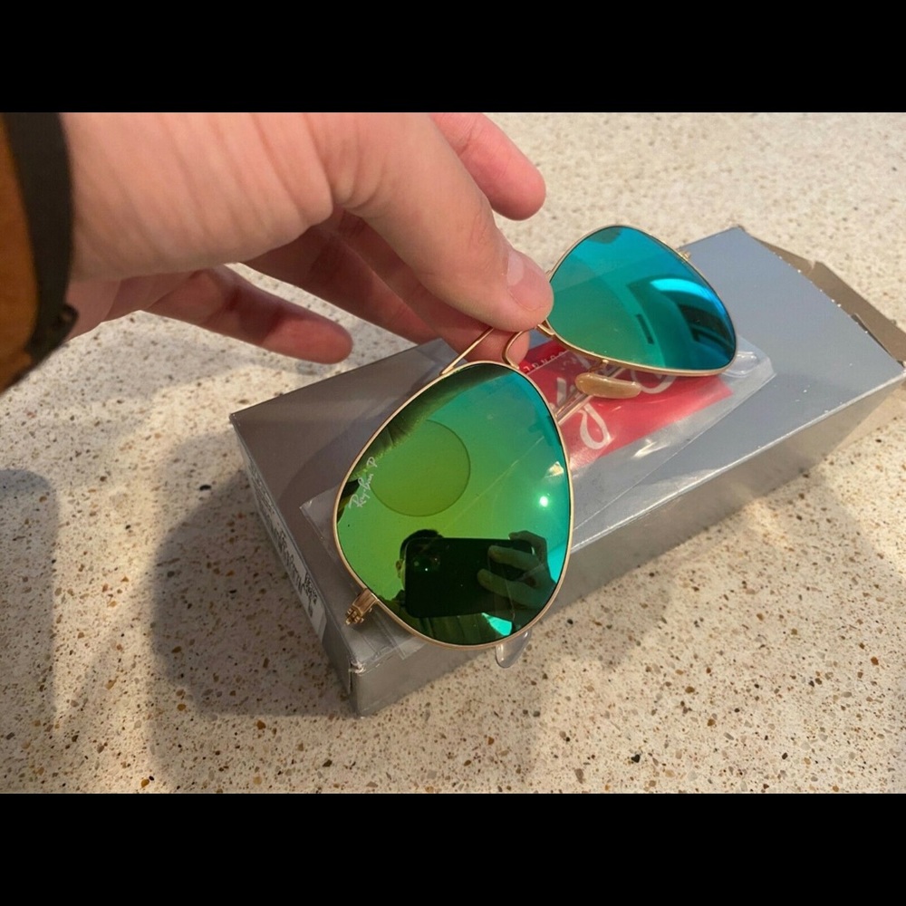 Ray Ban polarized Aviator Flash Lenses